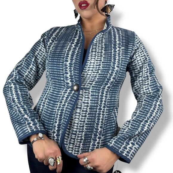 New with tags TRIMDIN Artisan crafted reversible tie-dye jacket - Picture 3 of 17